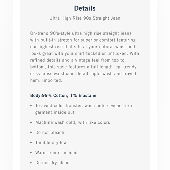 Abercrombie & Fitch 90’s Straight Asymmetrical Jeans - Picture 10 of 10